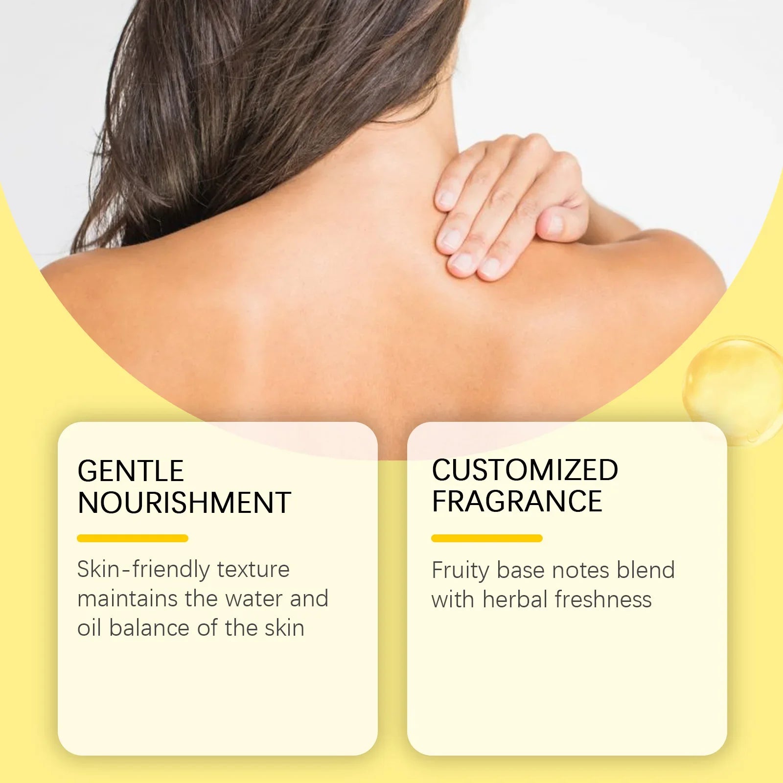 OceAura Persimmon Body Wash Moisturizing Skin Cleaning Smooth Soft Body Odor Remover Bath Products Exfoliating Shower Gel 100ml