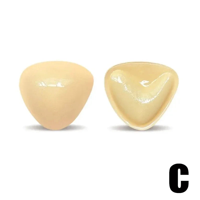 1 Pair Solid Self Adhesive Bra Double Both Sided Sticky Push Up Bra Inserts Reusable Adhesive Ultra Breast Lift Padding Insert