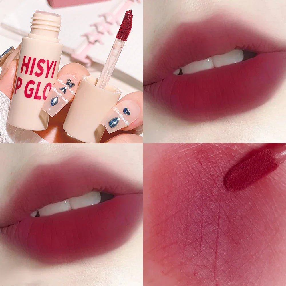 6 Colors Matte Velvet Lip Glaze, Natural Long-Lasting Highly Pigmented Lipstick, Portable Matte Finish Universal Lip Glaze Makeup