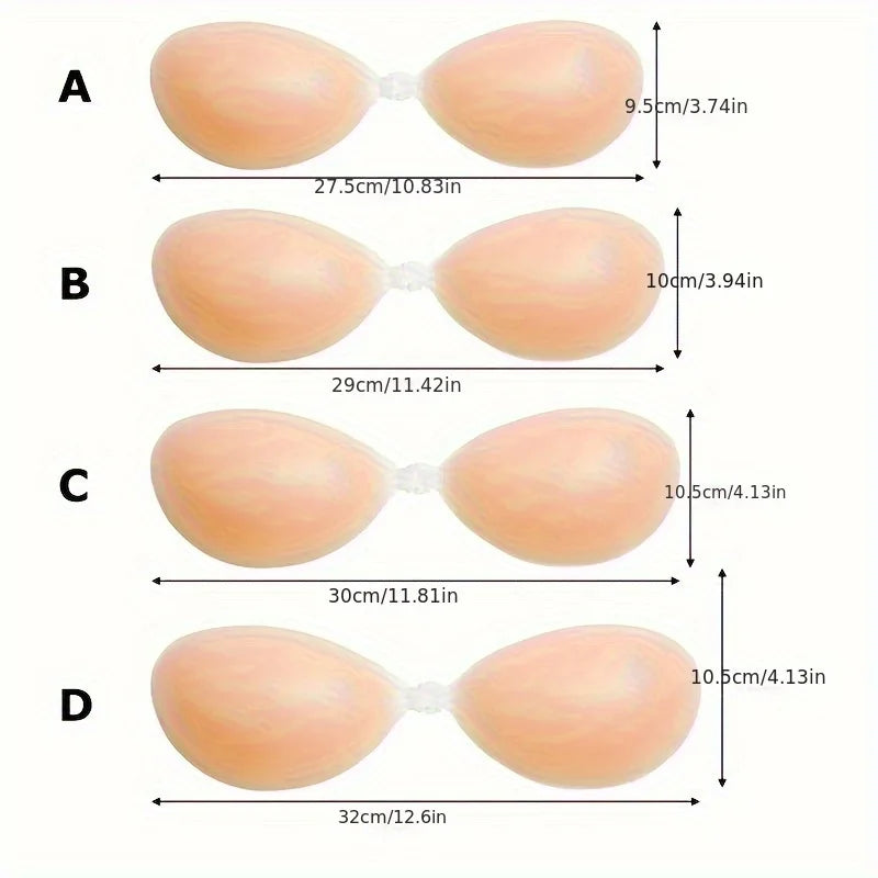 Silicone breast patch ultra-light invisible bra thickened push-up wedding dress special underwear breast patch