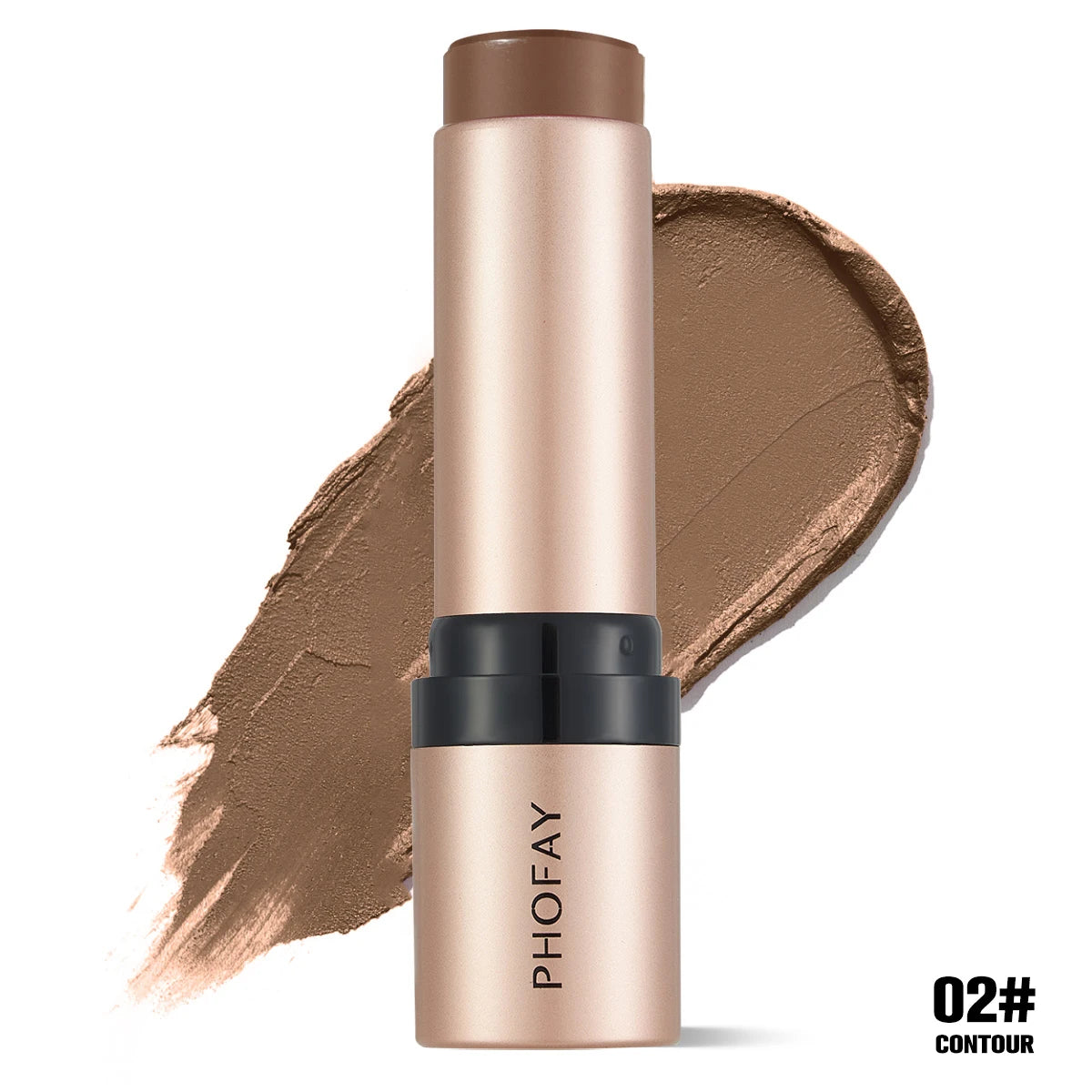 PHOFAY Contour Sticks, Highlighter Stick, Blush Stick, 3-Piece Cream Contour Set Including Contour Brush, Creates Facial Contour