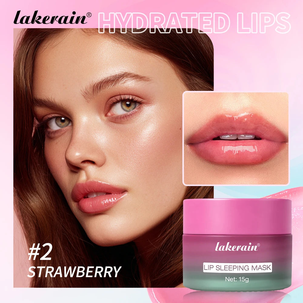 Dual-Color Lip Balm Reduce Fine Lines Nourishing And Hydrating Dry Cracked Lip Skin Care Vitamin C Blueberry Lip Mask Overnight