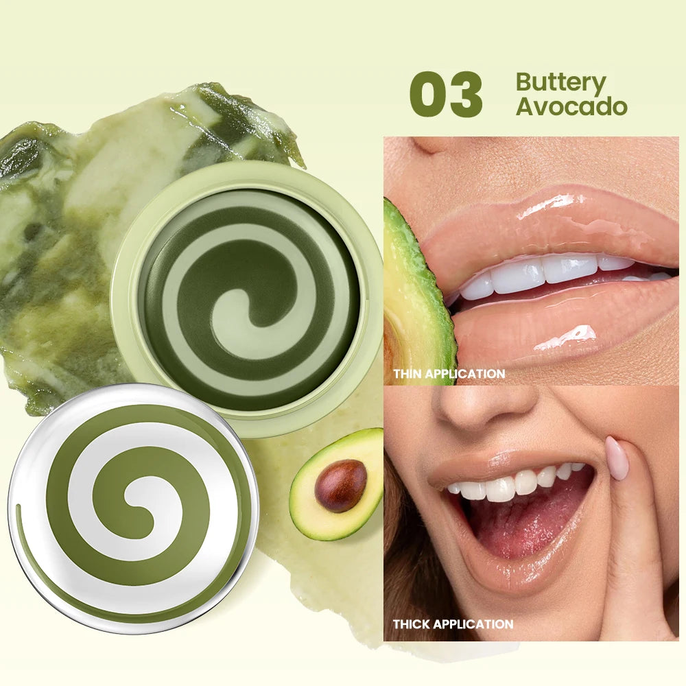 Overnight Lip Mask Treatment 2-Tone Color - Hydrating Spiral Texture Reduce Lip Lines, Anti-Cracking Dry Lips Care Sleeping Mask