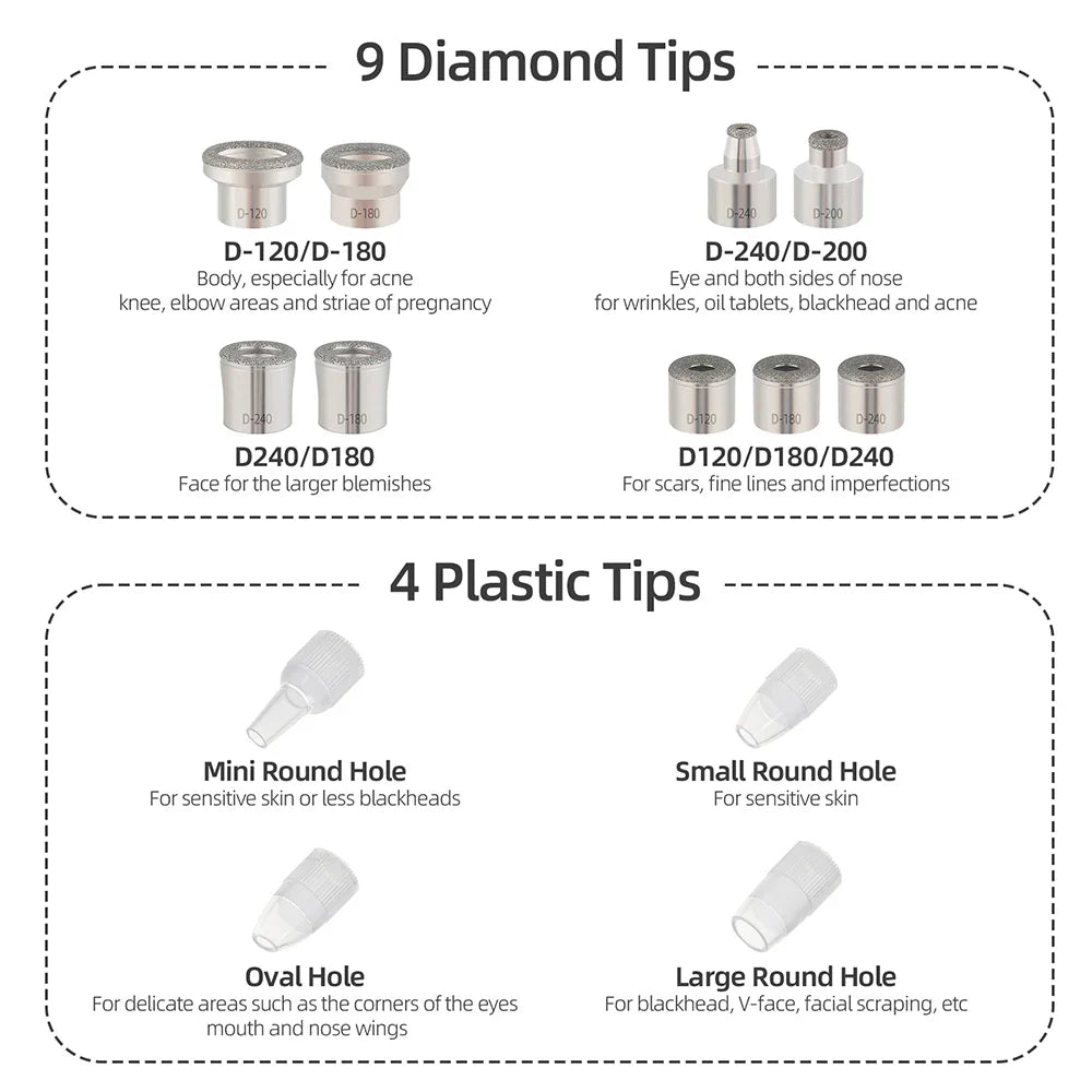 Professional Diamond Microdermabrasion Machine for Facial Peeling Skin Care Blackhead Removel Water Spray Exfoliation Machine