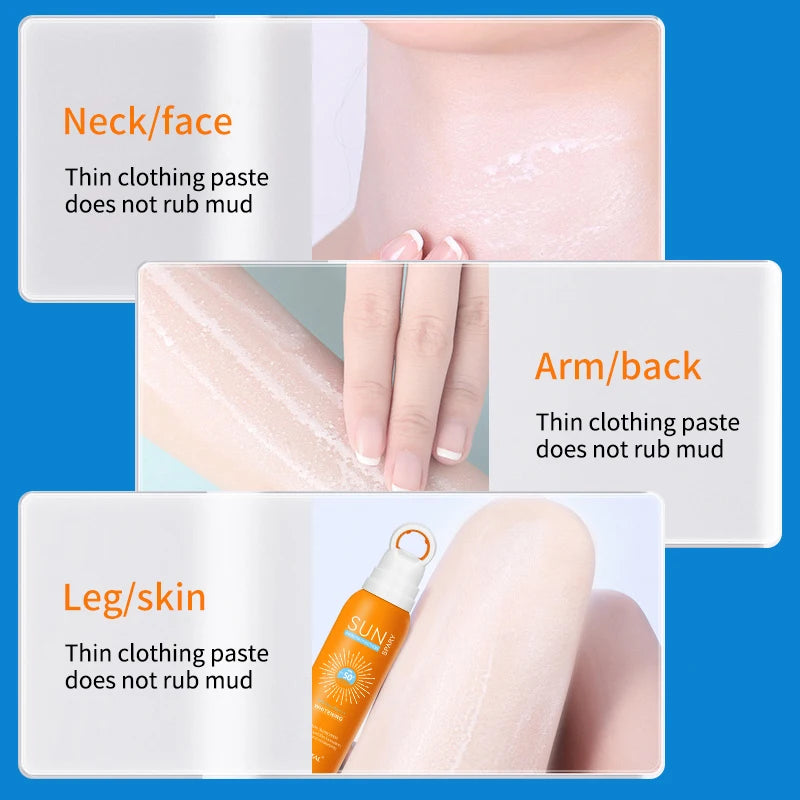 O‘cheal 150ml Sunscreen Spray Anti-aging Anti Wrinkle Moisturizing Whitening Sunscreen Spray Facial Body Neck Skin Care Cream