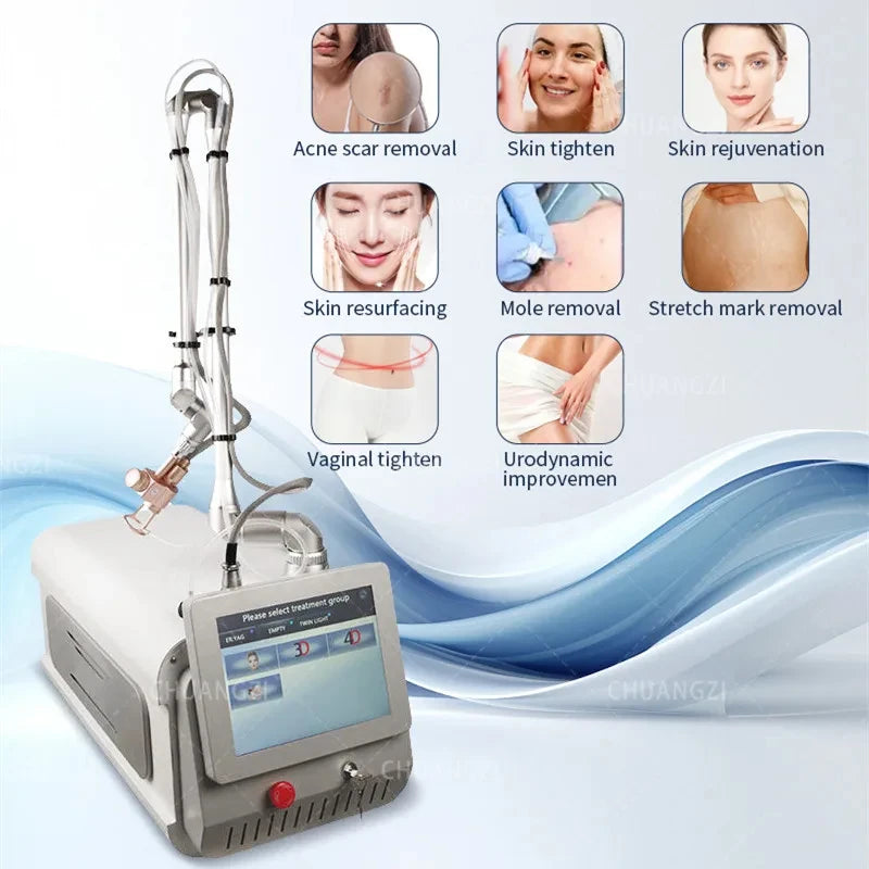 Fractional CO2 Laser Equipment 4d Fotona Mini Skin Stretch Marks Treatment Device 60w Pigment Removal Face Lifting BeautyDevice