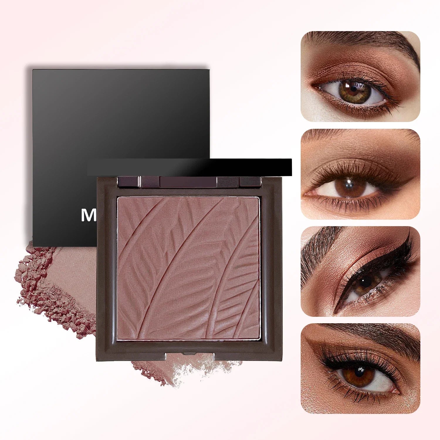 Star Eyes Mini Silver Block 3-in-1 Multifunctional Powder – Highlighter, Eyeshadow & Contour, All-in-One Formula, No Fallout