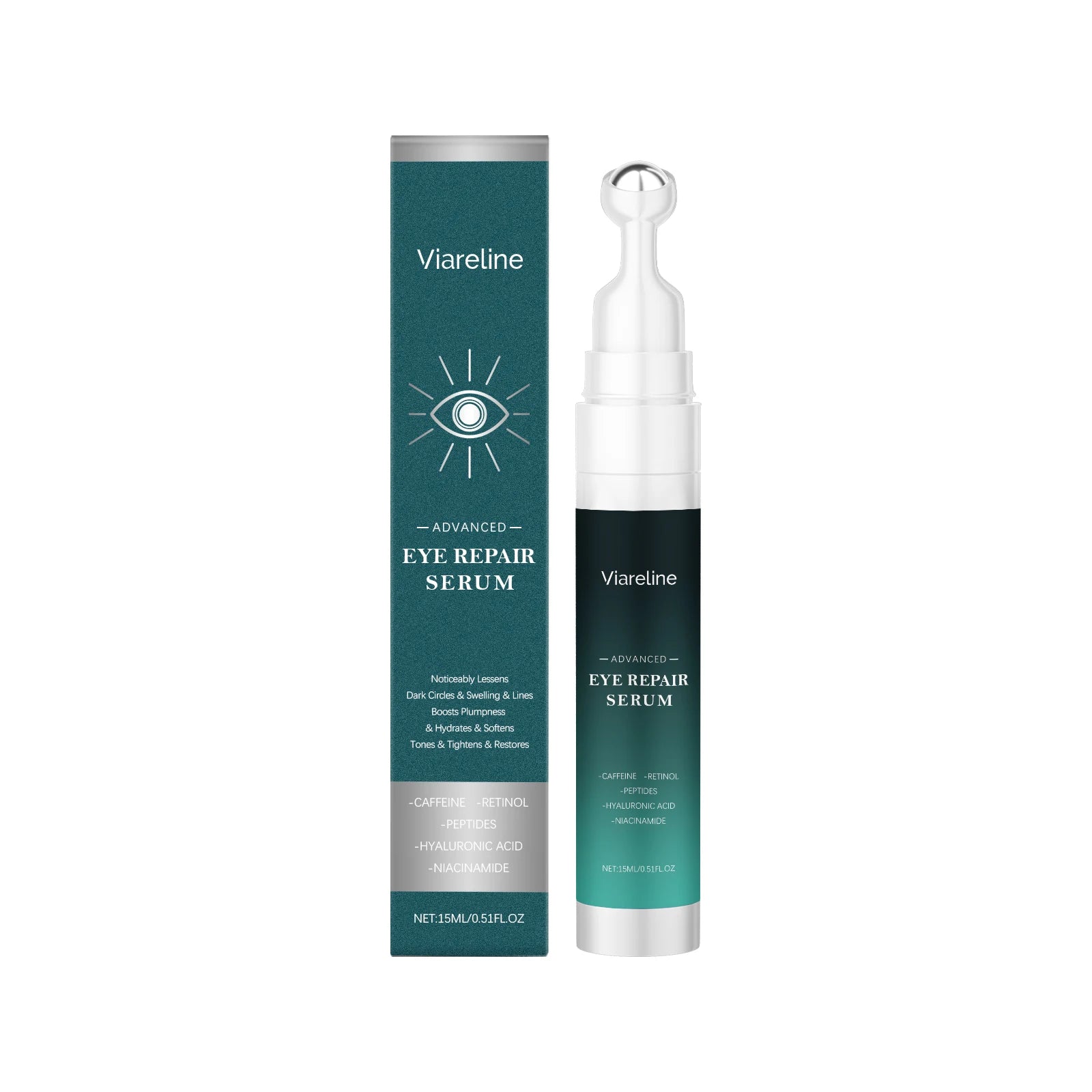 Retinol Eye Serum Massage Roller Eye Bag Removal Fade Fine Line Anti Dark Circle Puffiness Lifting Firm Brighten Eye Skin Care