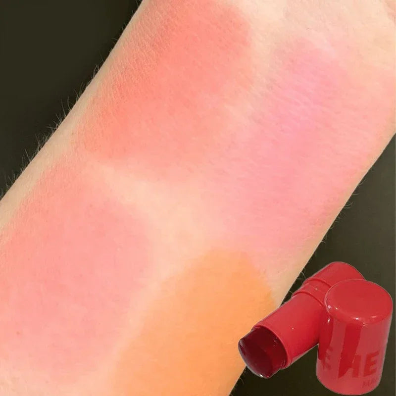 Fruit Jelly Blush Stick Strawberry Rose Tint Cheek Color Brighten Lips and Cheeks Rouge Lasting Waterproof Makeup Blusher Sticks