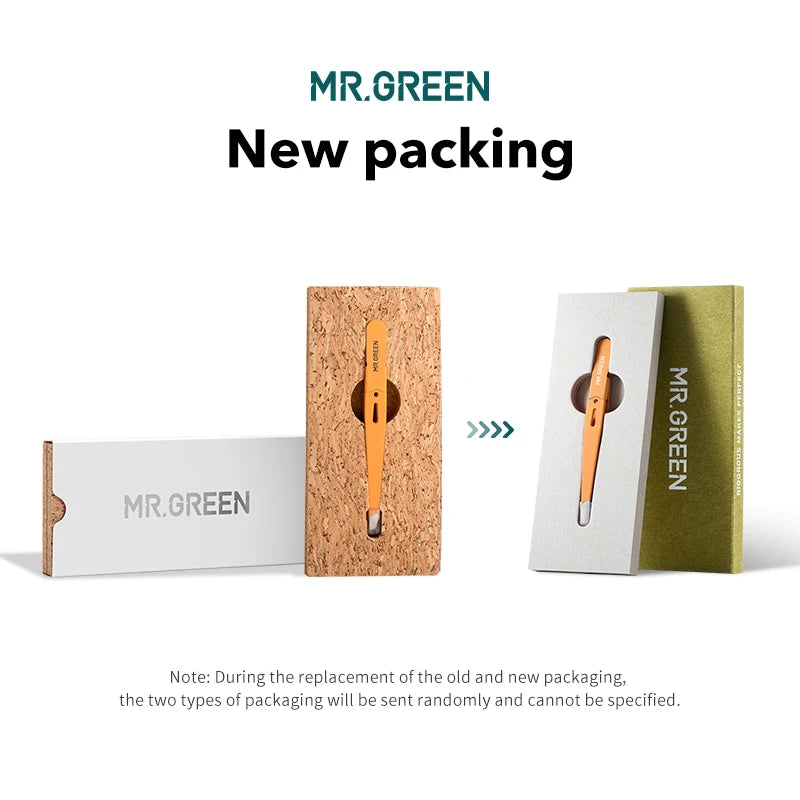 MR.GREEN Eyebrow Tweezer Colorful Hair Beauty Fine Hairs Puller Stainless Steel Slanted Eye Brow Clips Removal Makeup Tools
