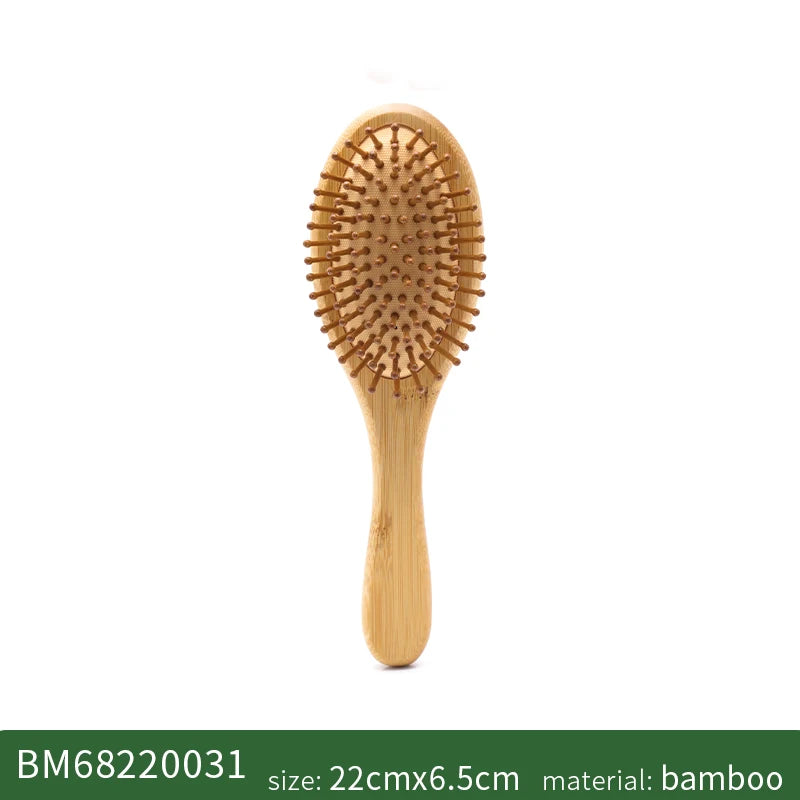 Bamboo Hair Brush Women Styling Hair Comb Hairbrush Wide Teeth Bamboo Combs for Hair Smooth Massage Scalp Brush Barber Comb