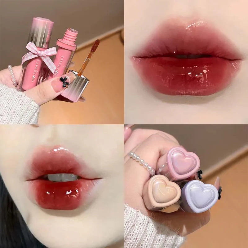 Waterproof Lasting Moisturizing Lightweight Lip Gloss Cute Korea Makeup Clear Fruit Juice Lip Tint Blueberry Wine Stain Lipgloss