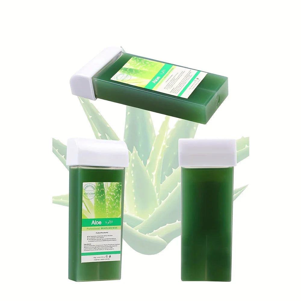 Viilife Roll on Wax Refill Painless Wax Roll On For Hair Removal Depilatory Wax Warmer Cartridge For Aloe Wax Body Hair Removal