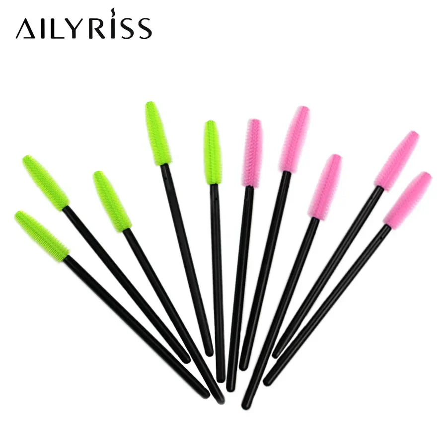 25pcs Silicone Mascara Wands Applicator Disposable Eyelash Brushes Comb Beauty Makeup Brush For Women Eyelash Extension tools