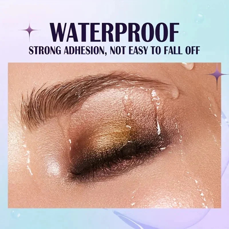 13-Shade Waterproof Liquid Eyeshadow Palette - High Shine Long-Lasting & Smudge-Proof Makeup Set for Glamourous Looks glitter