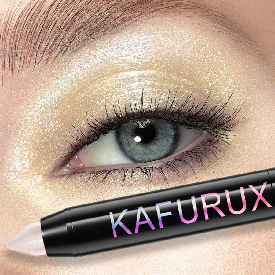 24 Colors Pearlescent Glitter Eyeshadow Eyeliner Pencil Waterproof Matte Nude Eye Shadow Eye Makeup Shimmer Highlighter Pen Tool