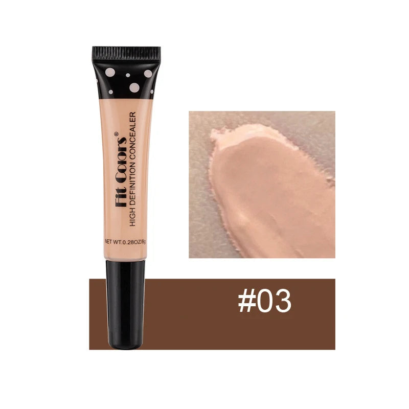 Nude Makeup Facial Foundation Waterproof Cover Blemish Base Fluid Concealer Oil Control Lasting Brighten Skin BB Cream Cosmetics