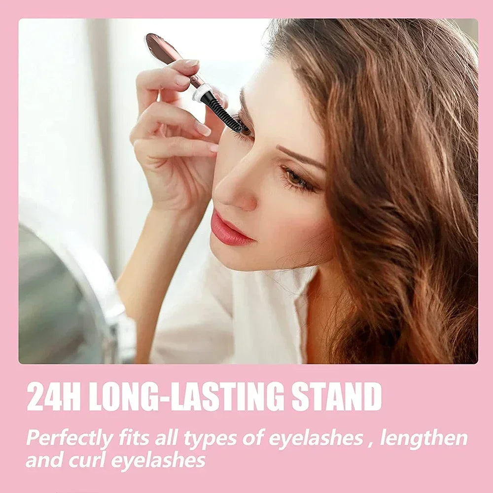 Electric Eyelash Curler Intelligent Temperature Control Digital Display with Comb Brush Head Electric Eyelash Curler Lash Comb