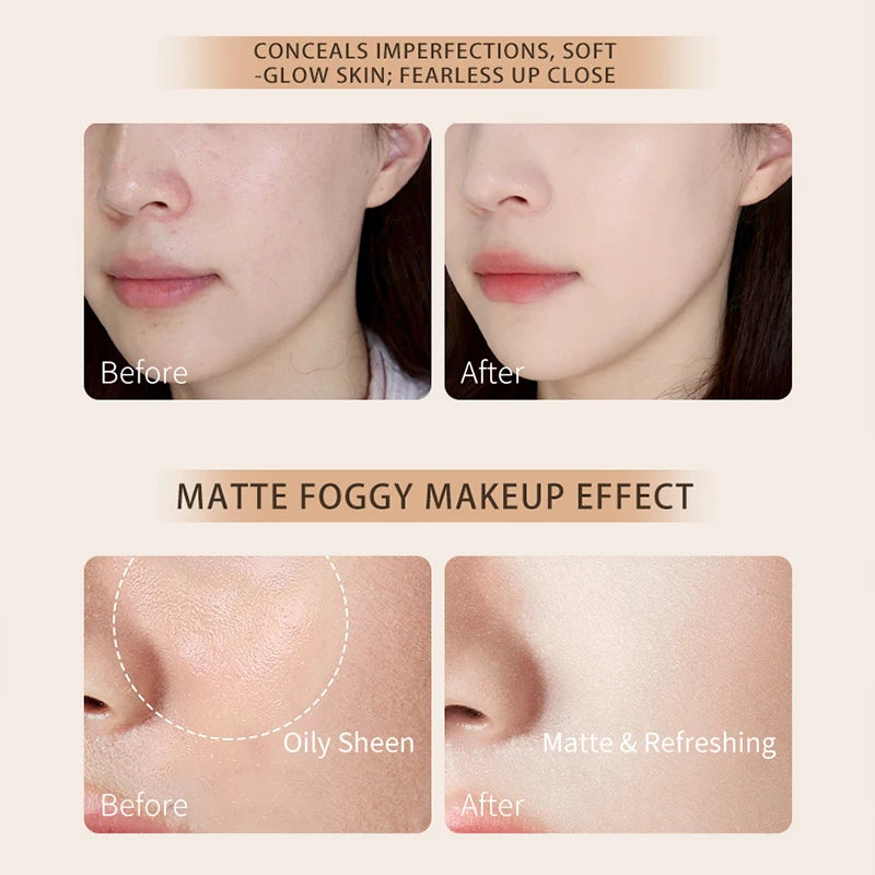 MACKANDY Natural Botanical Liquid Foundation Full Coverage Non-Greasy for Combo &Oily Skin Easy-to-apply Matte Finish Foundation