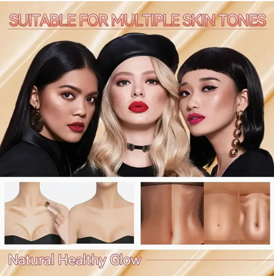 3pcs Contour Stick, Blush Stick, Highlighter Stick, Bronzer Stick - 3pcs Cream Contour Kit For A Flawless Look, Contour Stick Ma