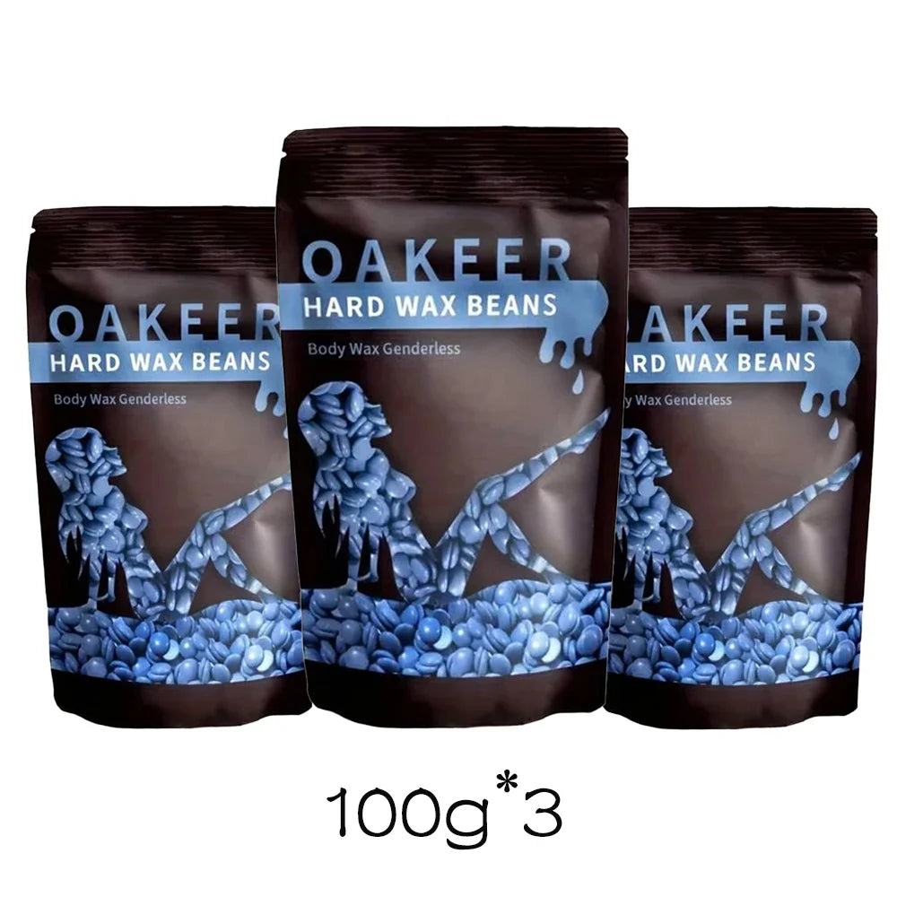 50g/100g Hard Wax Beans Solid Hair Remover No Strip Depilatory Hot Film Wax Bead Hair Removal for Full Body Bikini Leg Eyebrow