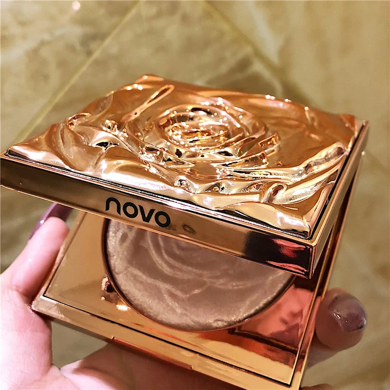 Guicami Highlighter Facial Bronzer Palette Makeup 3D Face Contour Shimmer Powder Illuminator Highlight Cosmetic Concealer