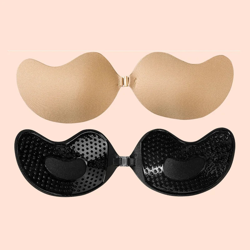 Invisible Strapless Adhesive Stick Bra Breast Tape Push Up Bras Women Lingerie Seamless Silicone Nipple Covers Bralette Pasties