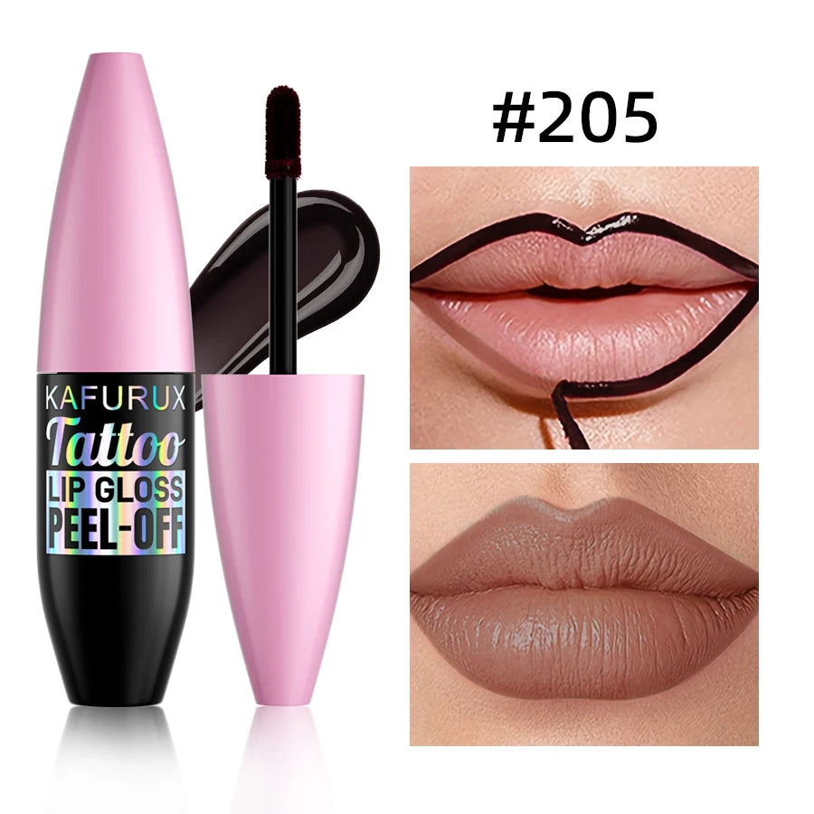 7 Color Waterproof Lip Liner Peel Off Lip Tint Long Lasting Matte Lip Gloss Red Pink Rose Contour Tear-off Lip Makeup Stian Cosm