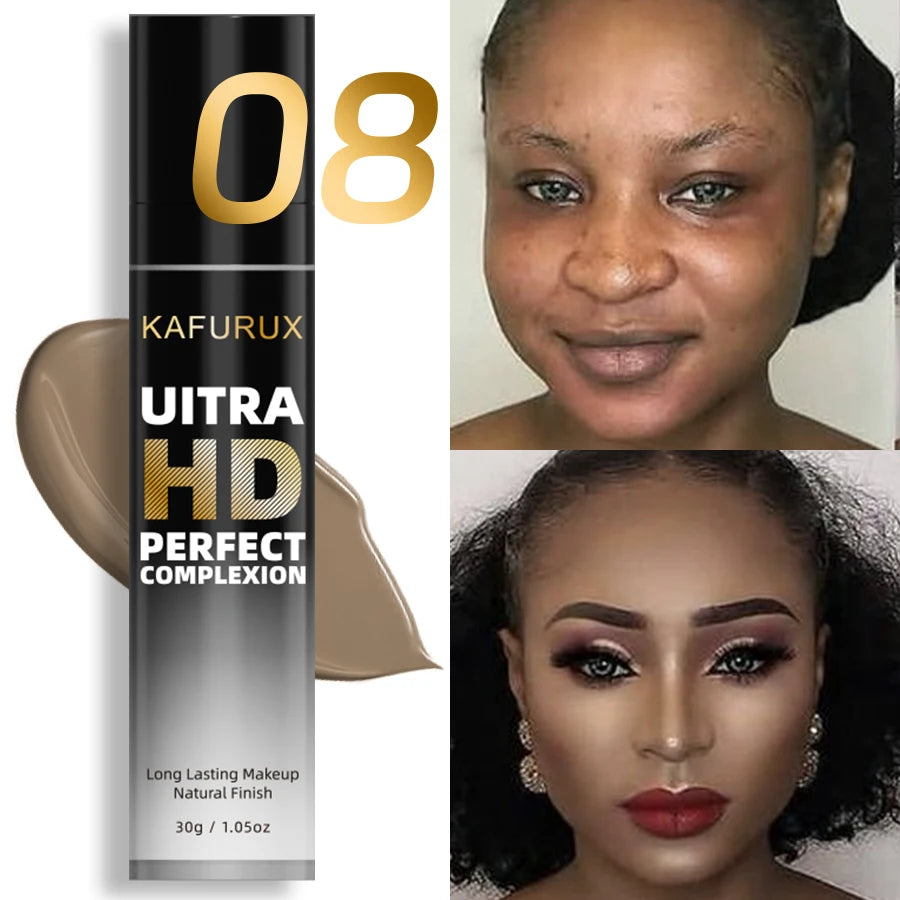 8 color Face Foundation Cream Oil-Control Waterproof Natural BB Cream Lasting Concealer Liquid Full Coverage Matte Base Makeup