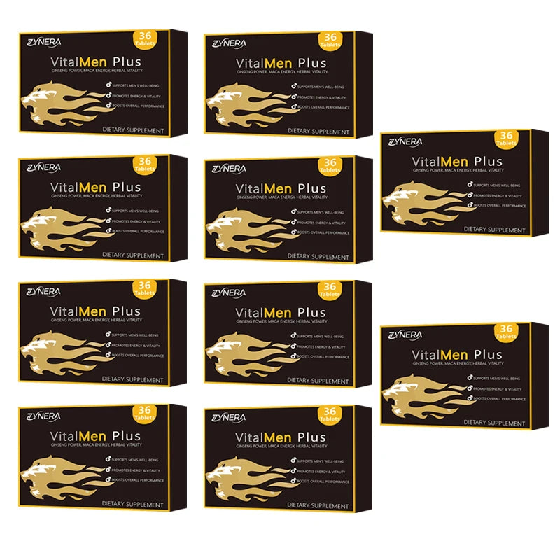 ZYNERA Natural Ashwagandha Man Power Tablets Male Enhancing Supplement Support Energy Strength Stamina Performance Ginseng Pills