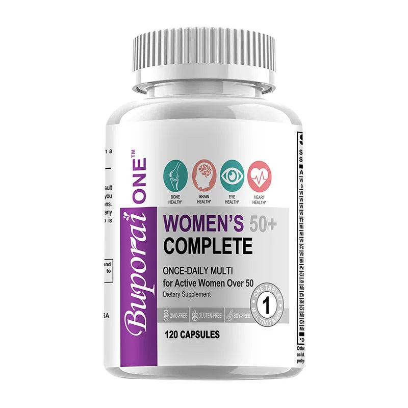 Women’s 50+ Complete Multivitamin - Supports Brain, Heart, Digestive and Immune System Health and Boosts Metabolism