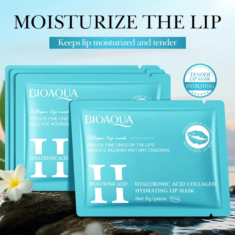 BIOAQUA Retinol Crystal Collagen Lip Mask Moisturizing Plump Lips Gel Masks Anti Wrinkles Hydrating Lip Plumper Lips Skin Care