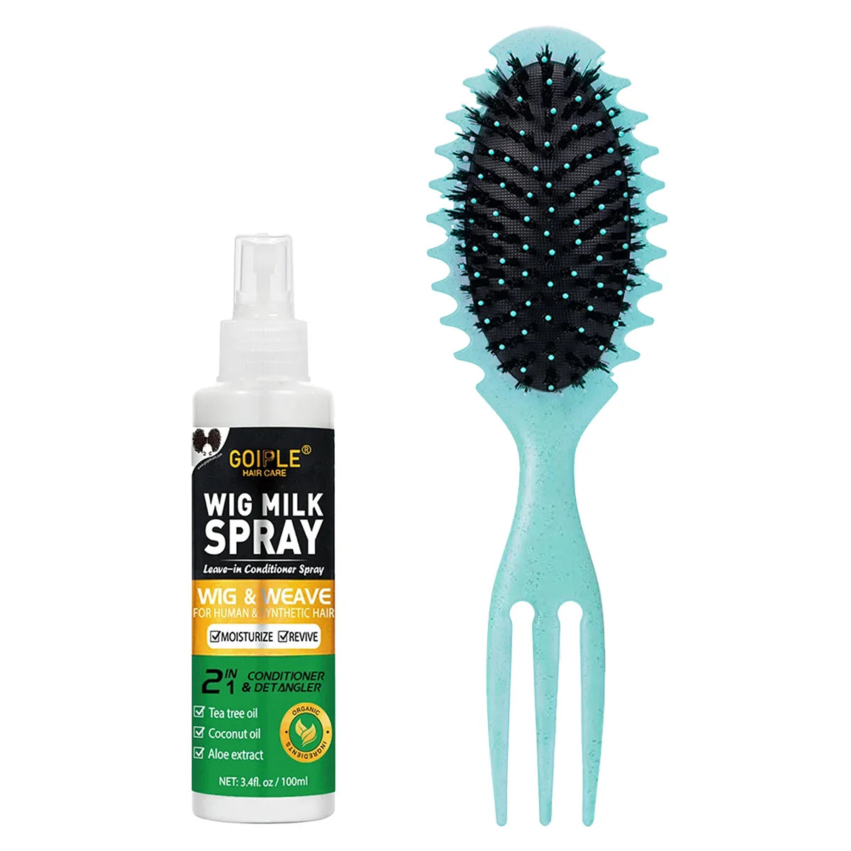 100ml Wig Milk Spray Moisturizing Care Spray for Wig Synthetic Hair Prevent Frizz Leave-in Conditioner for Wigs Smooth and Shine