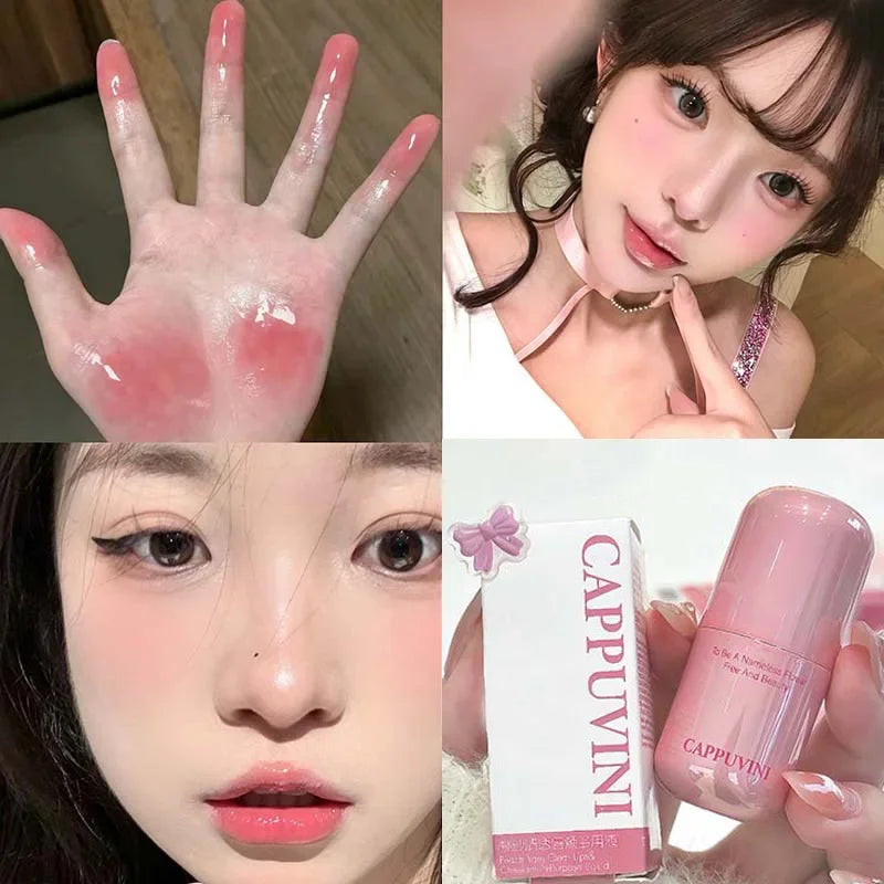 Lasting Waterproof Moisturizing Plump Lip Gloss Mirror Effect Lip Color Water Gloss Ice Clear Peach Pink Lip Glaze Korean Makeup