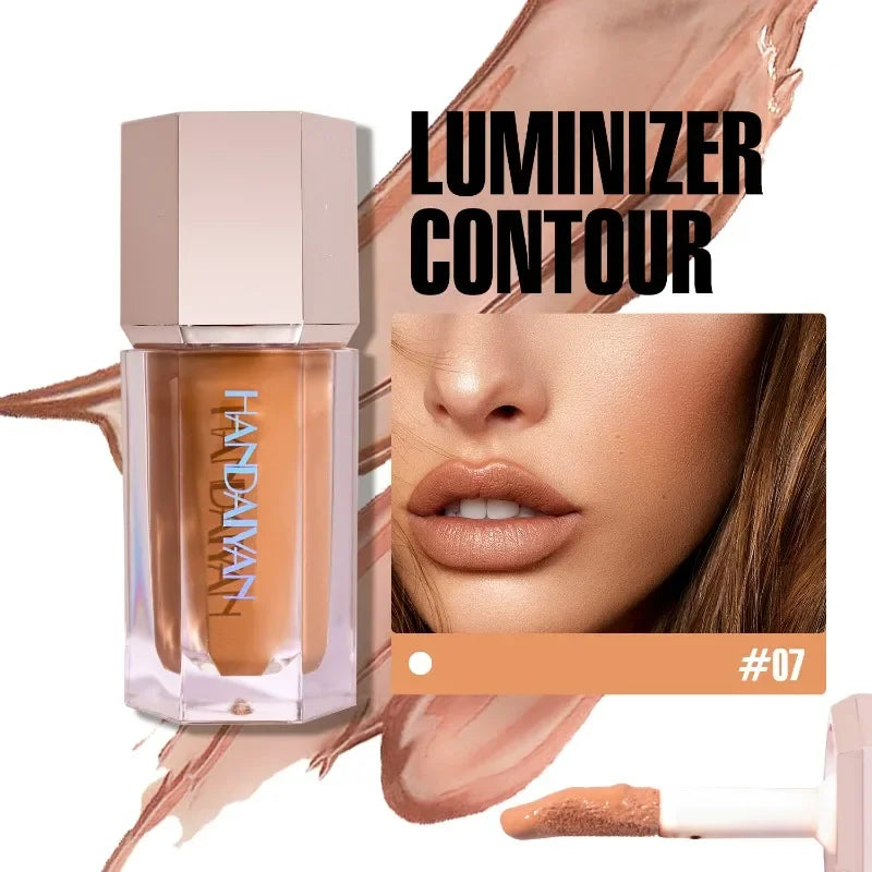 Shimmer Liquid Highlighter Stick Face Makeup Bronzer Cream Rouge Tint Contouring Highlighter Pen Women Body Brighten Cosmetic