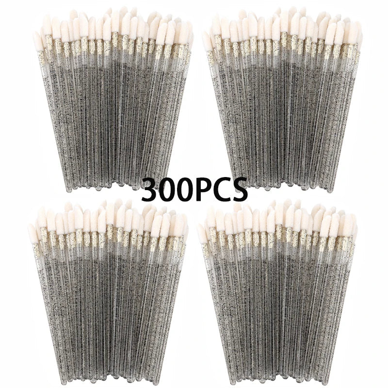 100/300PCS Disposable Lip Brush Makeup Brushes Lipstick Applicator Wands Wholesale Eyelashes Extension Tool Beauty Accessories