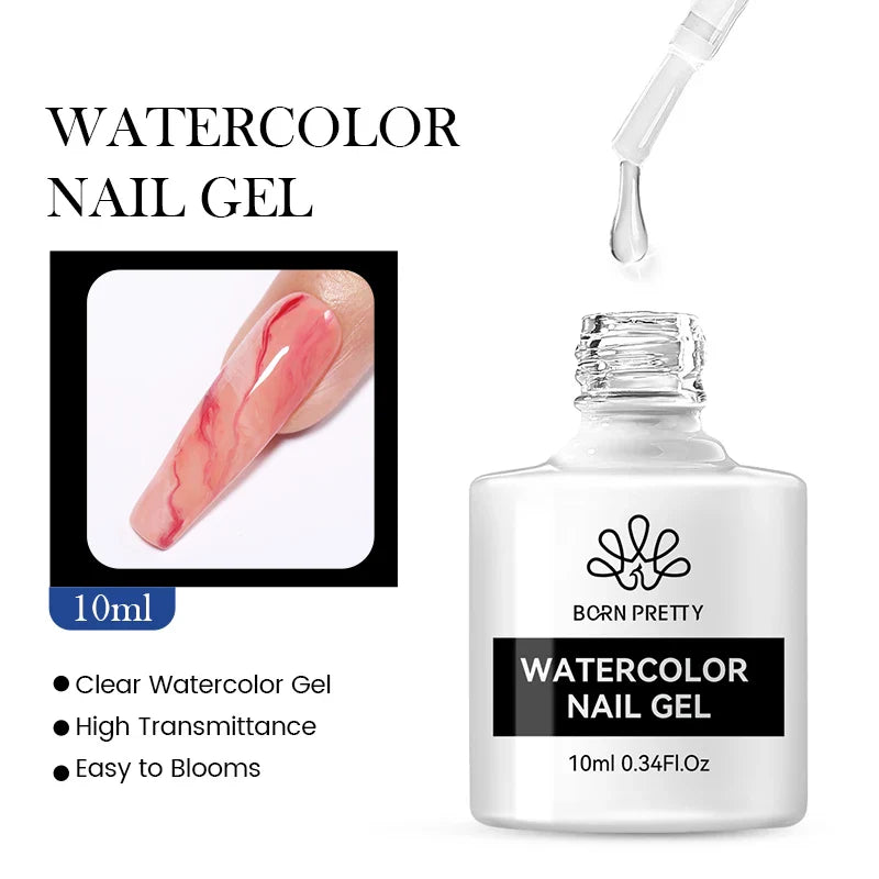 BORN PRETTY Black White Colors Gel Nail Polish 10ml Soak Off UV LED Gel Nail Art DIY Design Semi Permanent Varnishes Manciure
