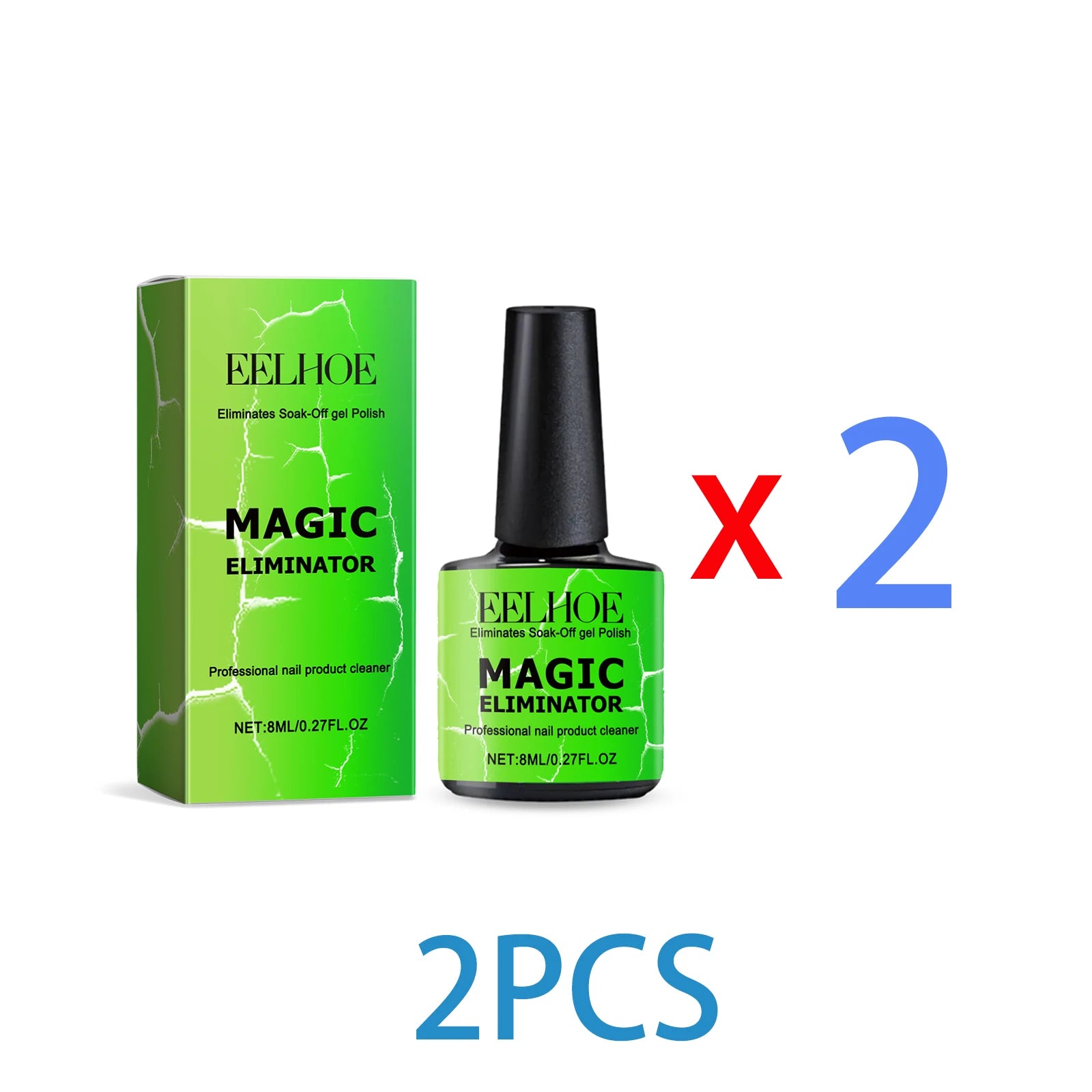 Gentle Nail Gel Remover Soak Off Solution for Acrylic Builder Gel Easy Removal Without Damaging Nails No Residue Fast Acting 8ml