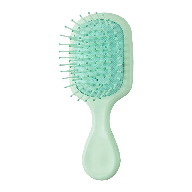 1pcs mini portable massage cute cartoon air cushion anti screw hair brush comb hair styling tool Special for real hair wigs