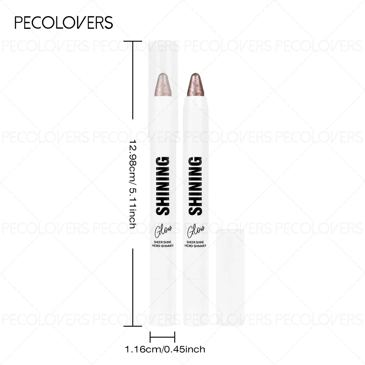 1PC Waterproof Glitter Shimmer Eyeshadow Stick - Pearly Highlighter Pen, Ideal for Stunning Eye Styles