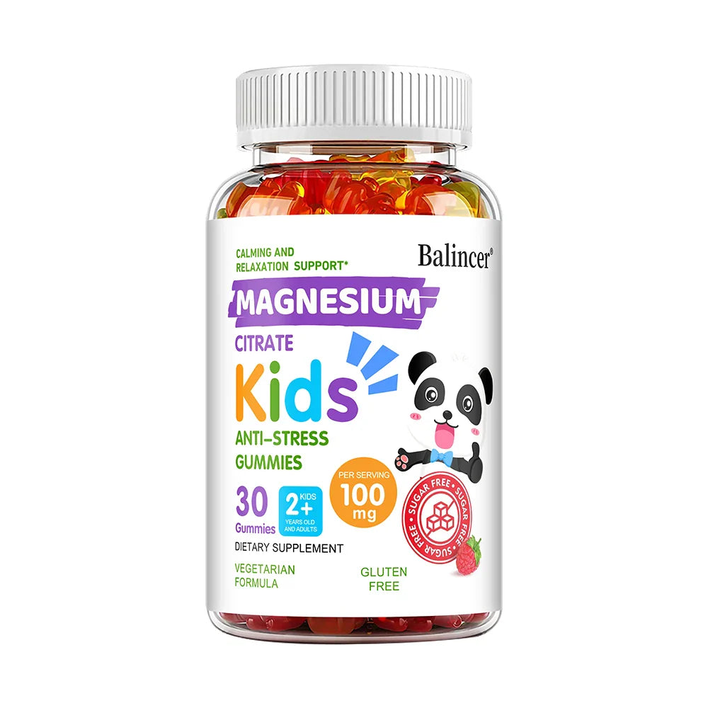 Magnesium Citrate Gummies - Calming, Anti-stress, Promote Healthy Sleep, Improve Memory, Concentration, Nutritional Supplement