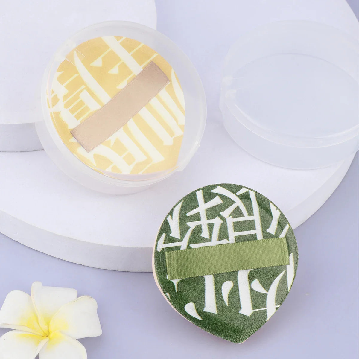 1 pcs Air Cushion Cosmetic Puff Set With Storage Box Makeup Cotton Candy Sponge Soft Leather Clip Wet Dry Use Makeup Tools