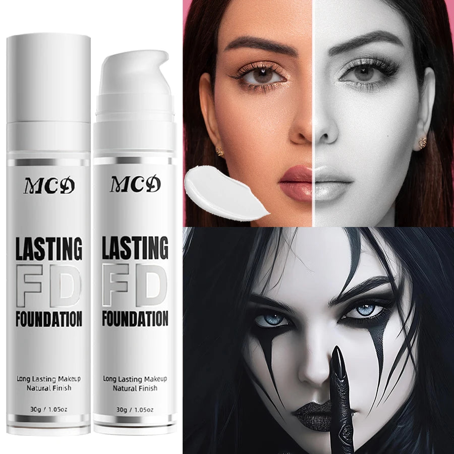 1PC Pure White Liquid Foundation for COS stage Makeup Long-lasting concealer Mixable Pure White Base Foundation Makeup Gifts