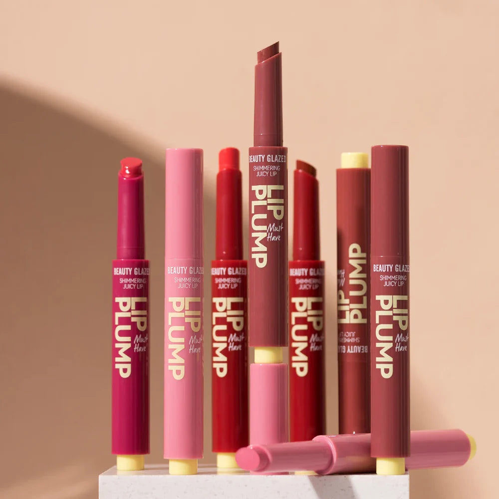 Beauty Glazed 12-Color Shimmering Juicy Lipstick Set – Moisturizing, Nourishing, Plumping Lip Makeup for Women – Perfect Gift for Girls