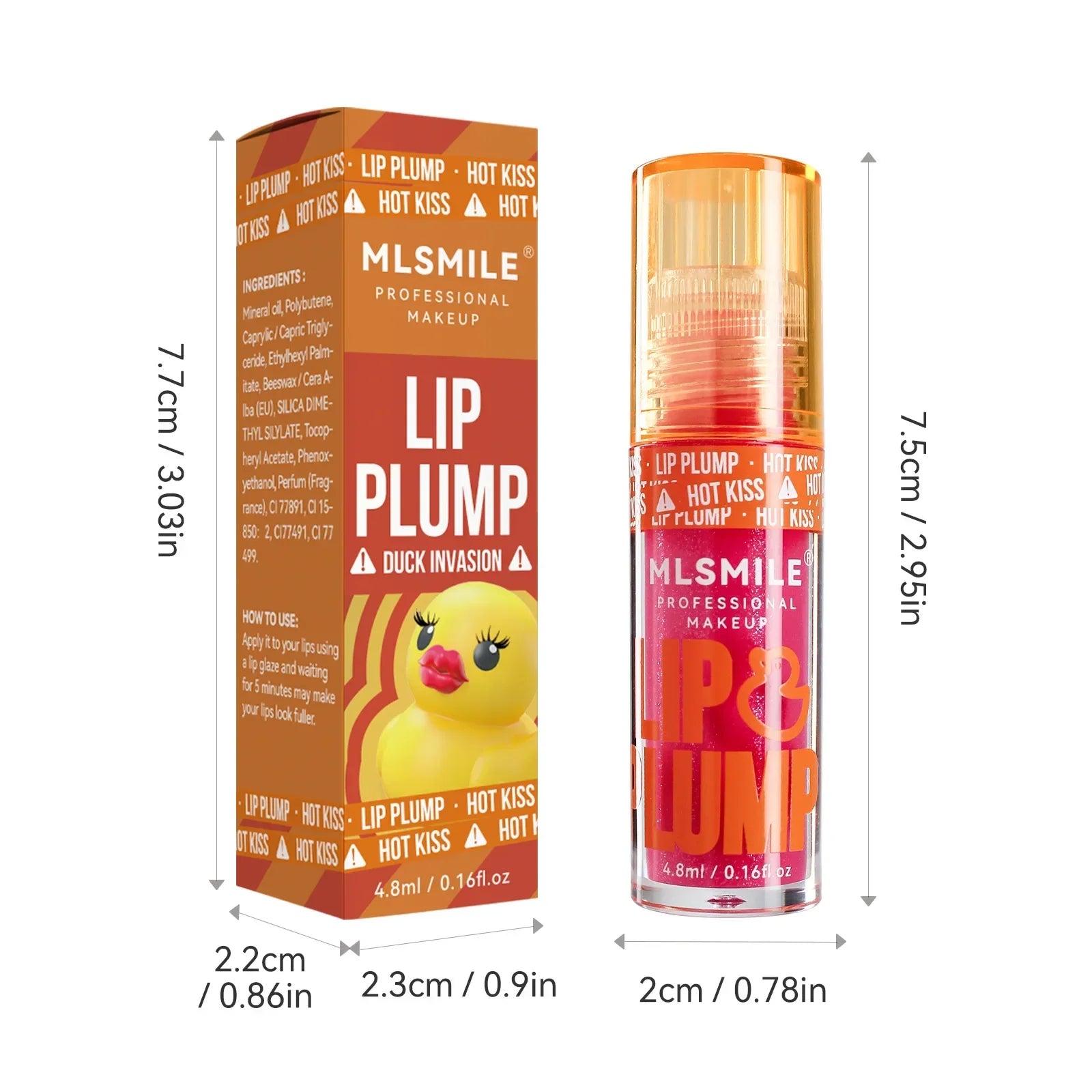 Duck Lip Plump Lip Oil Moisturizing Lip Gloss Mirror Water nature long-lasting Gloss Gloss Pearl Lip Glaze Set