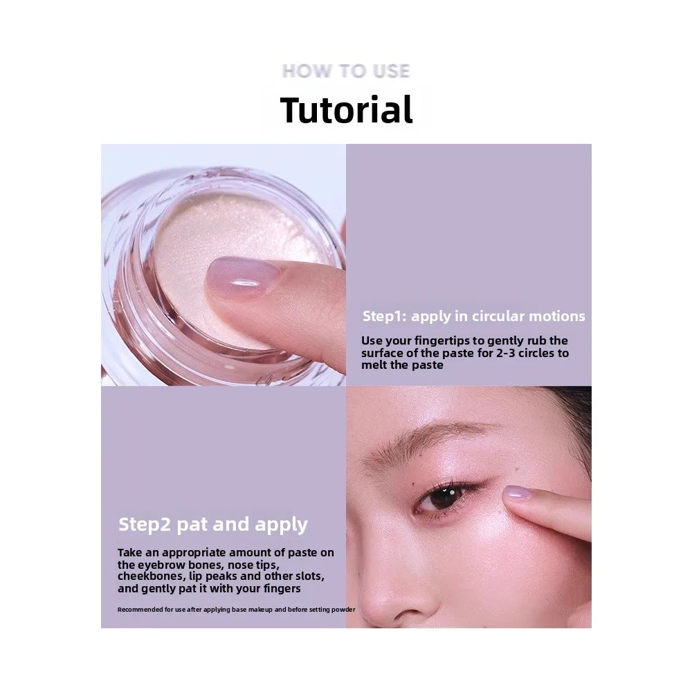 Judydoll Waterlight Highlighter Stick, Liquid Glow Face Highlighter for Cheekbones & Body, Creamy Balm for Dewy Glass Skin,