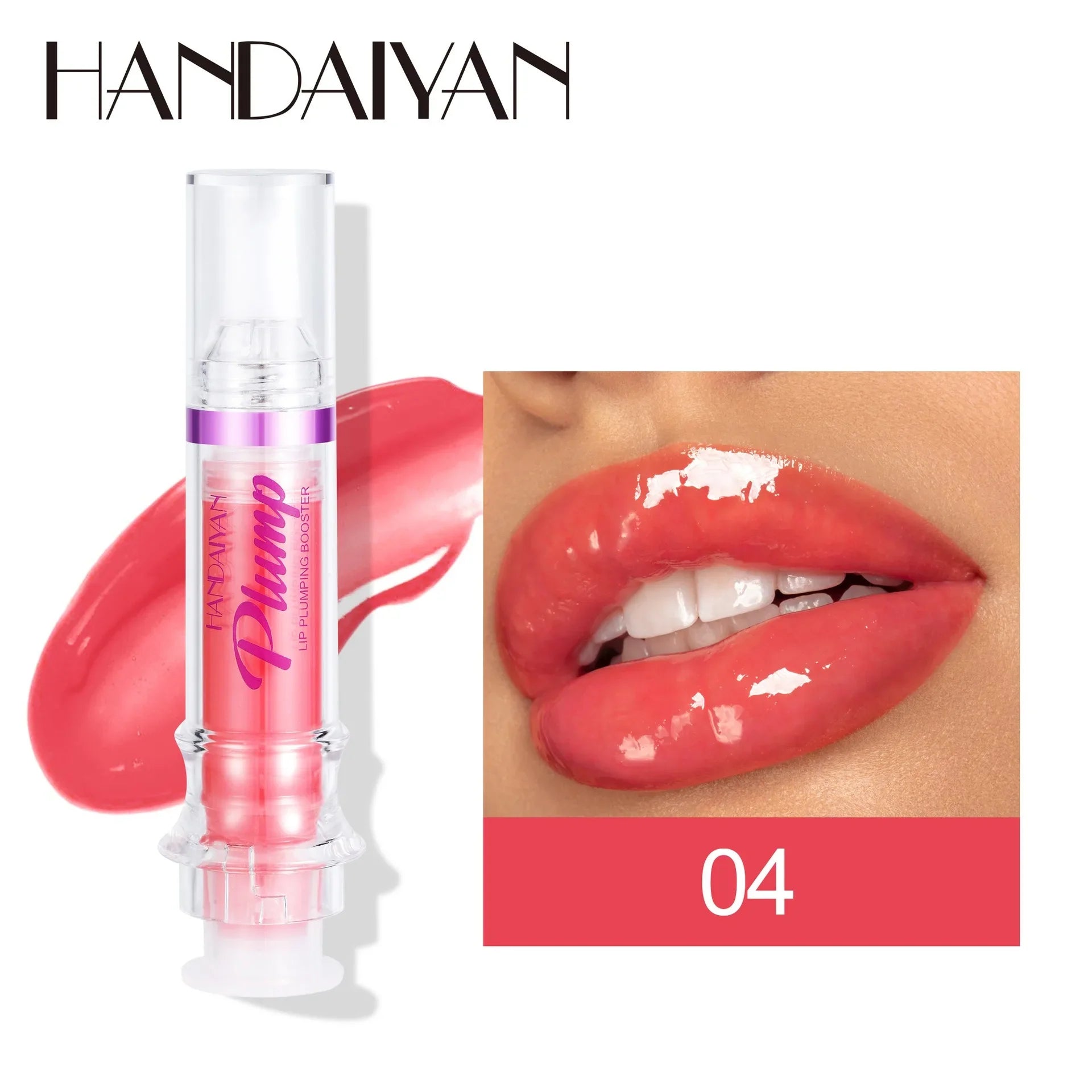 Sexy Plumper Glitter Red Nude Lipstick Liquid Waterproof Moisturize Oil Lipgloss Makeup Lip Plumping Booster Gloss Lipstick