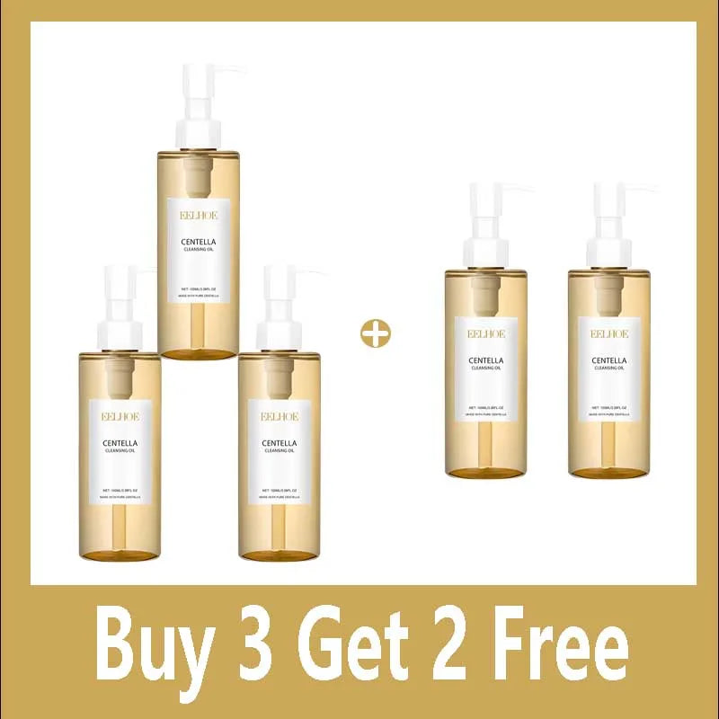 Cleansing Remover Oil Facial Makeup Remover Moisturizing Face Refresher Cleaning Centella Asiatica Extract Vitamin E Oil