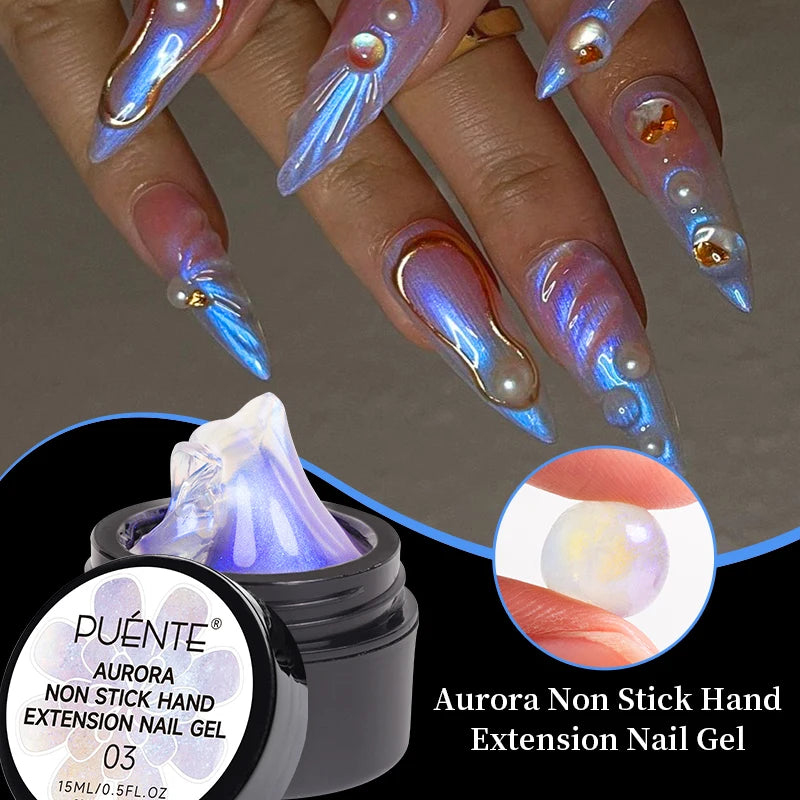 PUENTE 15ML Vitamin E Base Coat Gel Nail Polish For Soft Thin Breaking Nails Strengthen Soak Off UV Gel Varnish For Nail Care