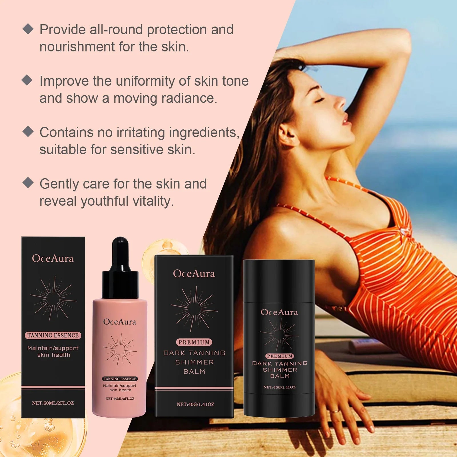 Self Tanning Drops For Face Body Lasting Nourishing Enhance Skin Melanin Bronzer Preventing Sunburn Sunless Tanning Products
